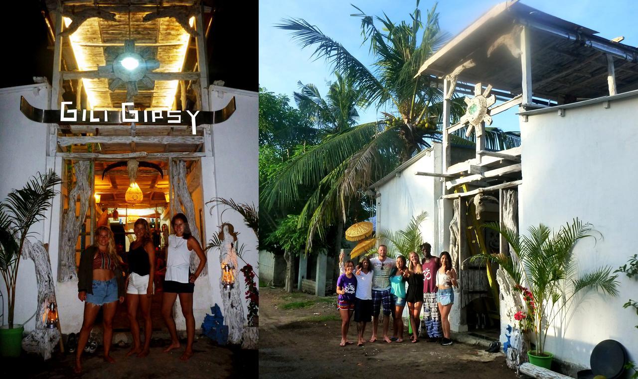Gipsy Backpackers Vandrarhem Gili Trawangan Exteriör bild